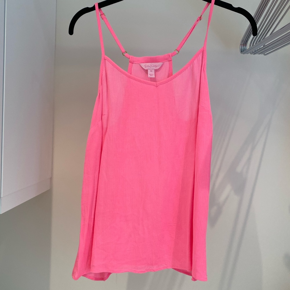 Lily Pulitzer hot pink tank top